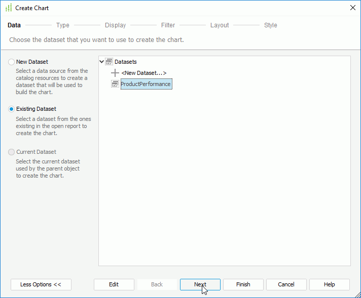 Select Existing Dataset