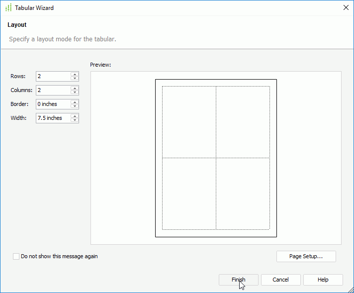 Tabular Wizard