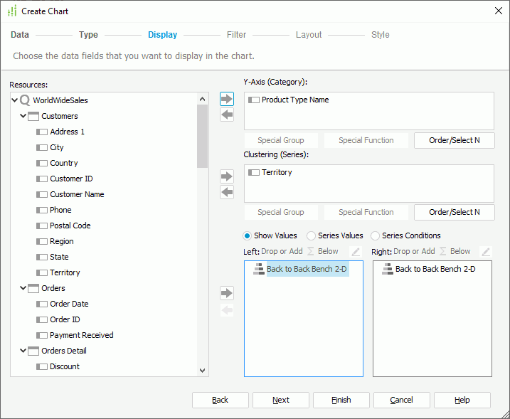 Compare by Show Values