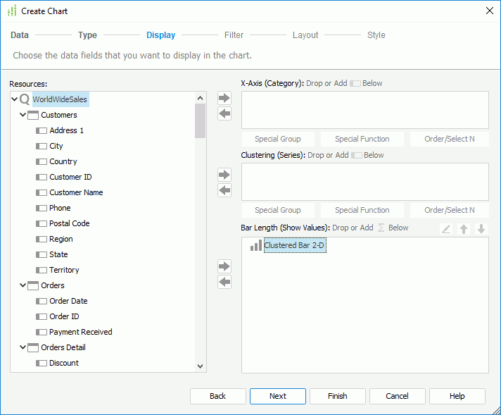 Create Query Chart - Display