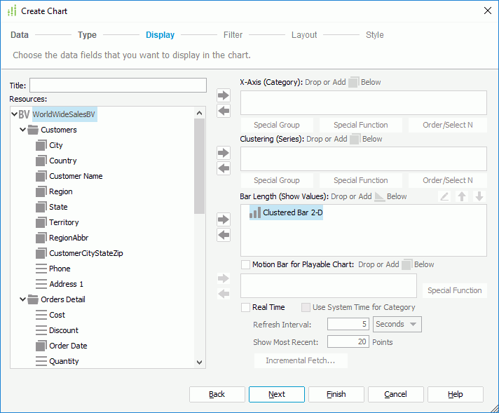 Create BV Chart - Display
