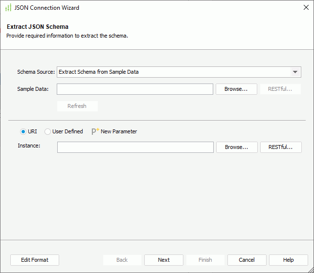 JSON Connection Wizard - Extract JSON Schema