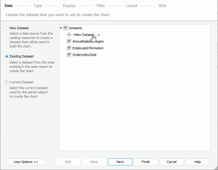 Create Dataset from Data Panel